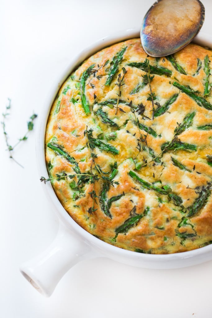 Asparagus Frittata with Goat Cheese | Feasting At Home