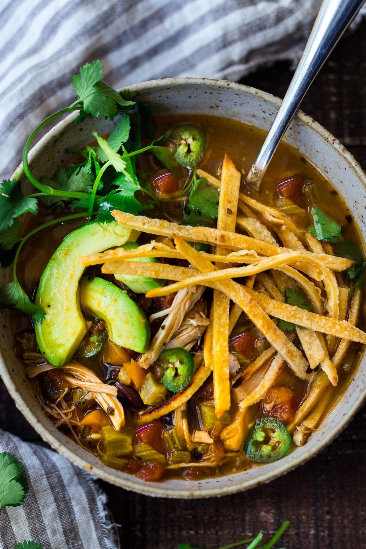 Keto Chicken Tortilla Soup (Instant Pot, Slow Cooker, Or Stovetop)