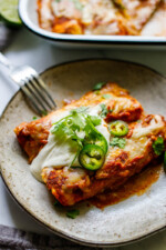 The Easiest Chicken Enchiladas | Feasting At Home