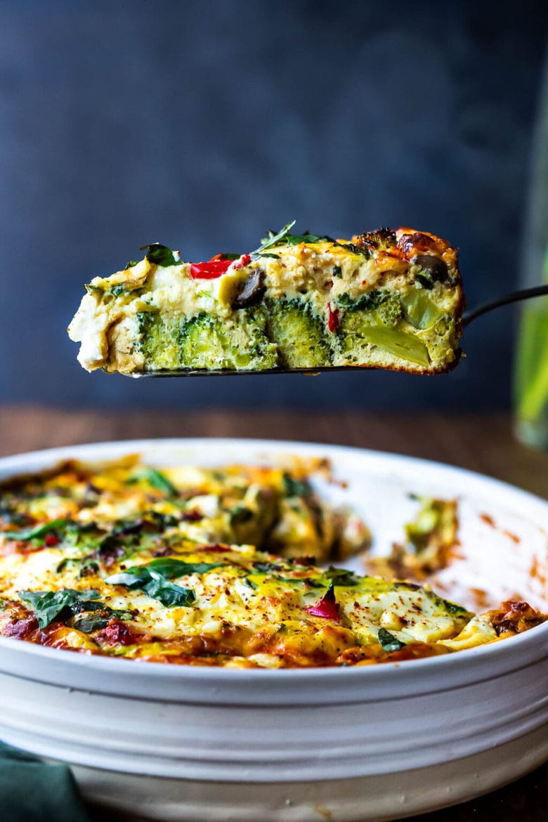 Vegetable Frittata (Video) | Feasting At Home