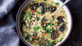 Vegan wild rice discount mushroom soup instant pot