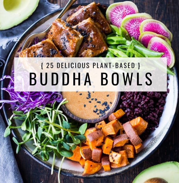 Delicious Tofu Buddha Bowl With Thai Peanut Sauce