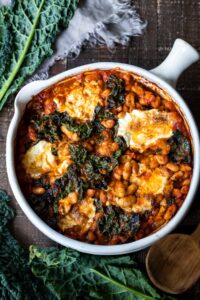 Italian Baked Beans and Greens with Tuscan Kale | Feasting At Home