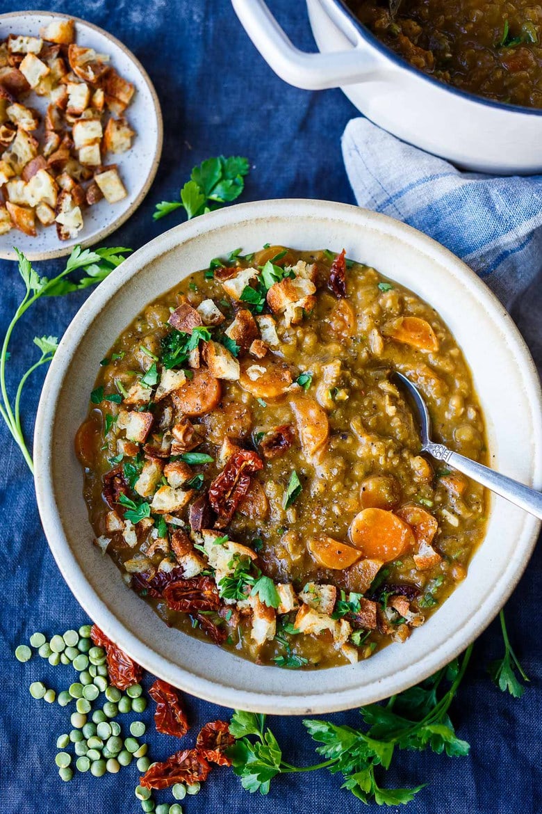 Vegetarian Split Pea Soup – A Couple Cooks