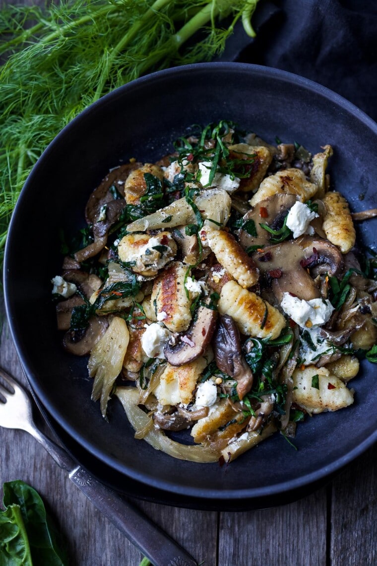 Gnocchi with Mushroom & Fennel | Feasting At Home