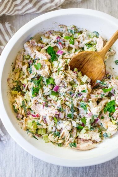 Tarragon Chicken Salad | Easy, Healthy Delicious! - Feasting At Home