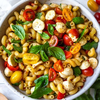 Caprese Pasta Salad | Feasting At Home