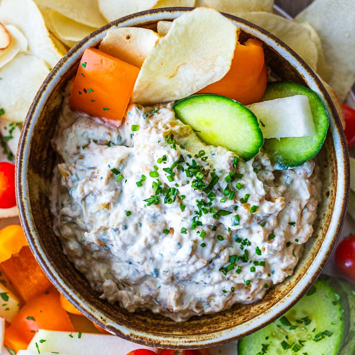 Homemade French Onion Dip - The Chunky Chef